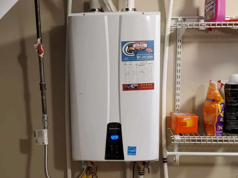 Tankless water heater install