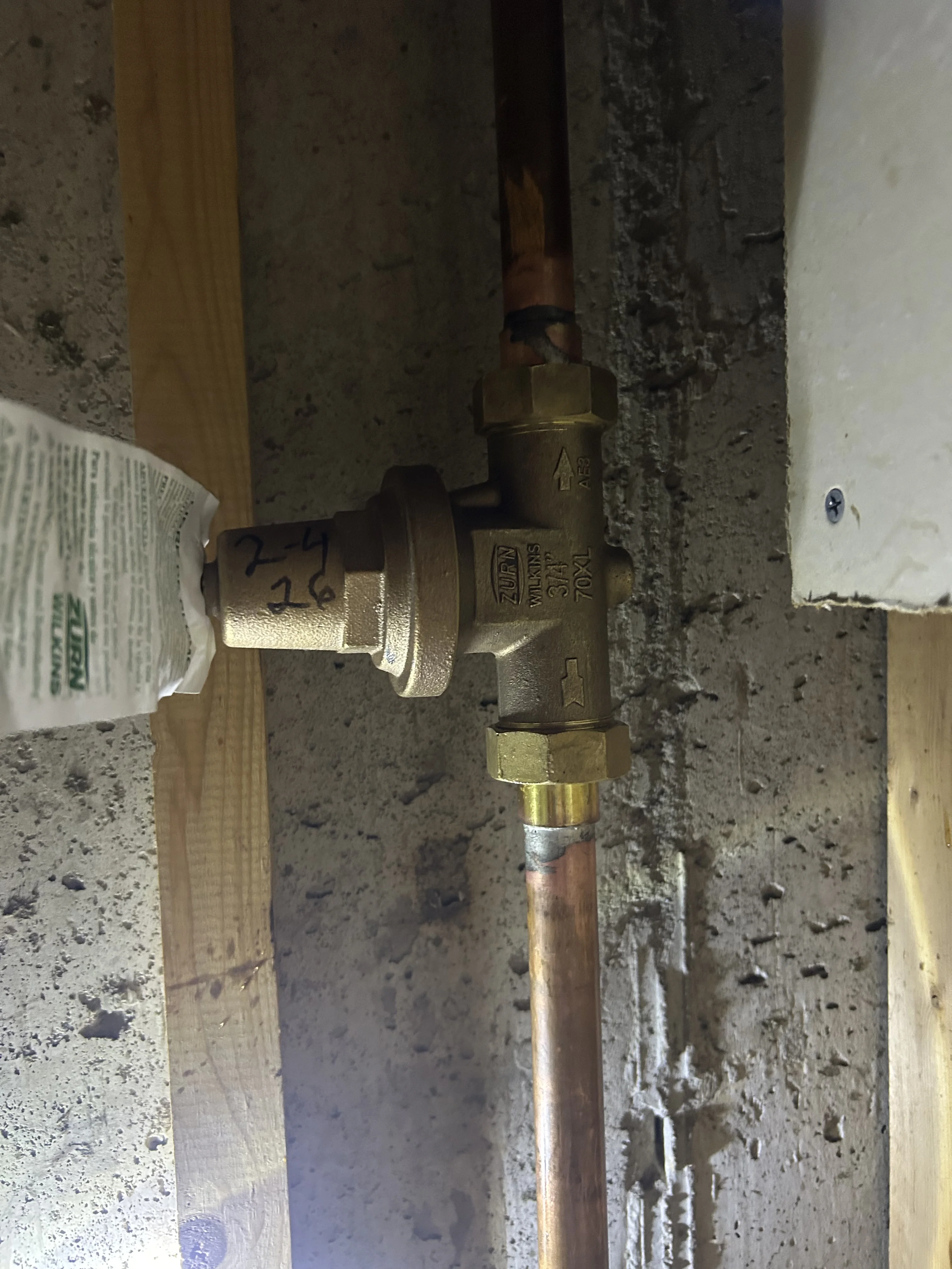 Pressure Reducing Valve (PRV) installation 2